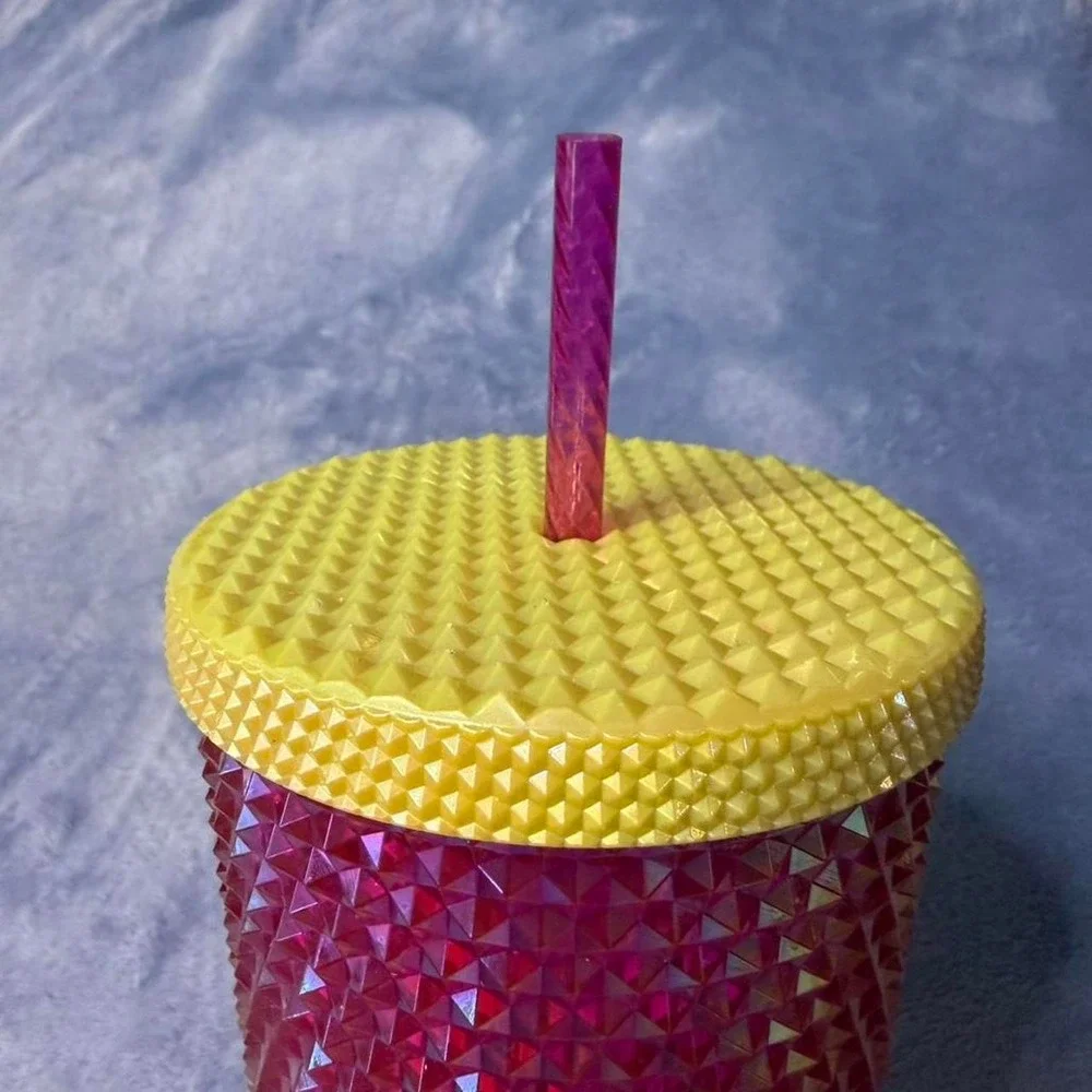 Starbucks holographic tumbler with straw new